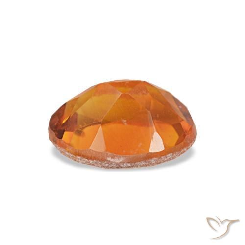 0,74 ctw natürlicher orangefarbener Citrin, Oval Schliff, VVS-VS