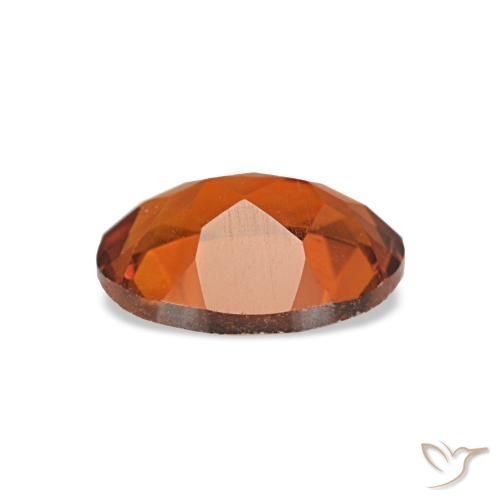 0,66 ctw natürlicher orangefarbener Citrin, Oval Schliff, VS