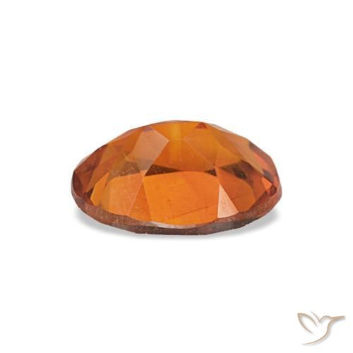 0,64 ctw natürlicher orangefarbener Citrin, Oval Schliff, VS