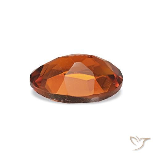 0,60 ctw natürlicher orangefarbener Citrin, Oval Schliff, VVS-VS