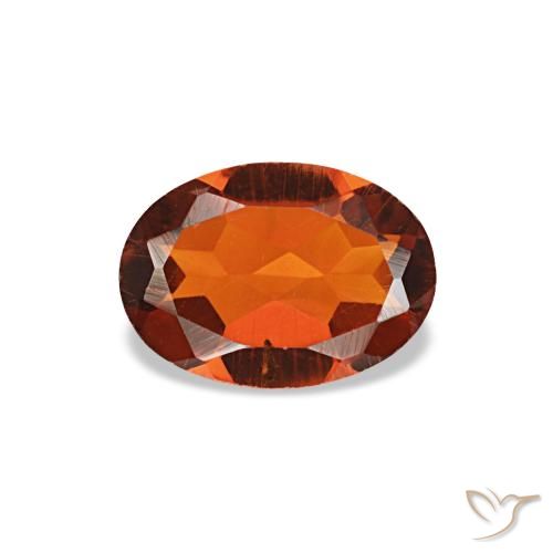 0.60ct Orangefarbener Citrin, Oval, VS