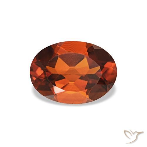 0.76ct Orangefarbener Citrin, Oval, VVS-VS