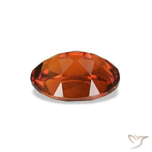0,76 ctw natürlicher orangefarbener Citrin, Oval Schliff, VVS-VS