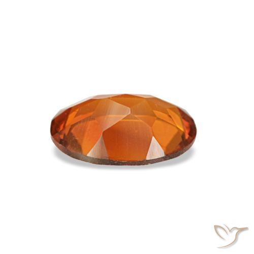 0,59 ctw natürlicher orangefarbener Citrin, Oval Schliff, VVS-VS