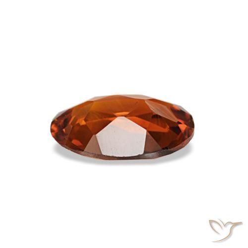0,54 ctw natürlicher orangefarbener Citrin, Oval Schliff, VVS-VS