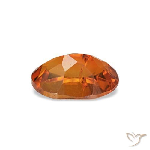 0,71 ctw natürlicher orangefarbener Citrin, Oval Schliff, VVS-VS