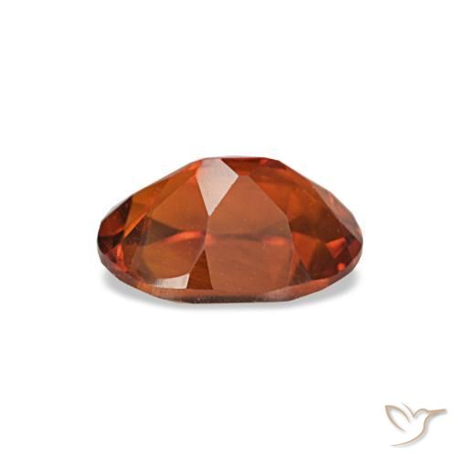 0,72 ctw natürlicher orangefarbener Citrin, Oval Schliff, VVS-VS