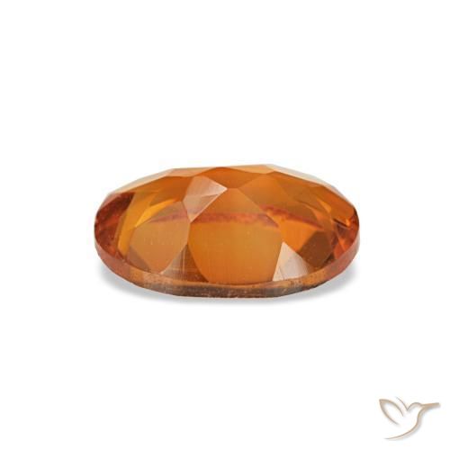 0,66 ctw natürlicher orangefarbener Citrin, Oval Schliff, VVS-VS