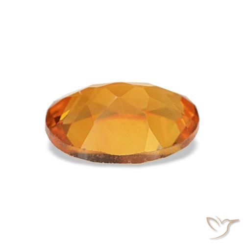 0,72 ctw natürlicher orangefarbener Citrin, Oval Schliff, VVS-VS