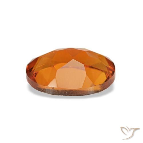 0,73 ctw natürlicher orangefarbener Citrin, Oval Schliff, VVS-VS