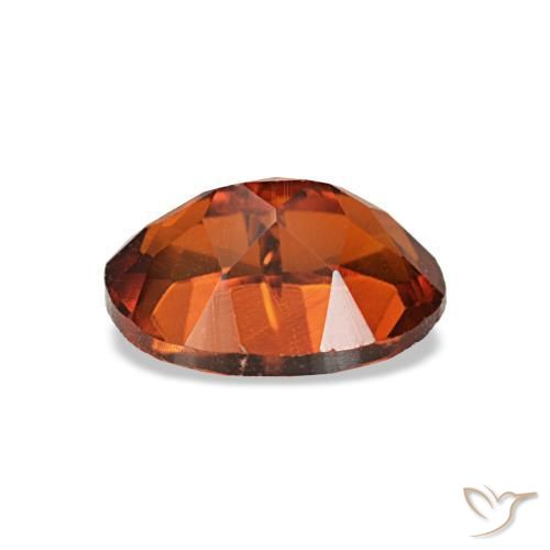0,73 ctw natürlicher orangefarbener Citrin, Oval Schliff, VVS-VS