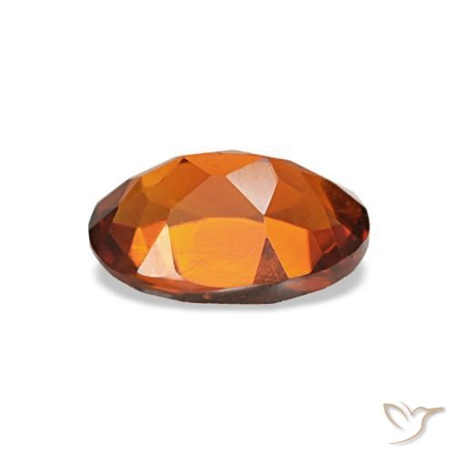 0,69 ctw natürlicher orangefarbener Citrin, Oval Schliff, VVS-VS