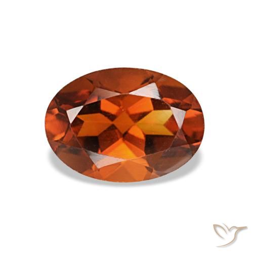 0.83ct Orangefarbener Citrin, Oval, VVS-VS