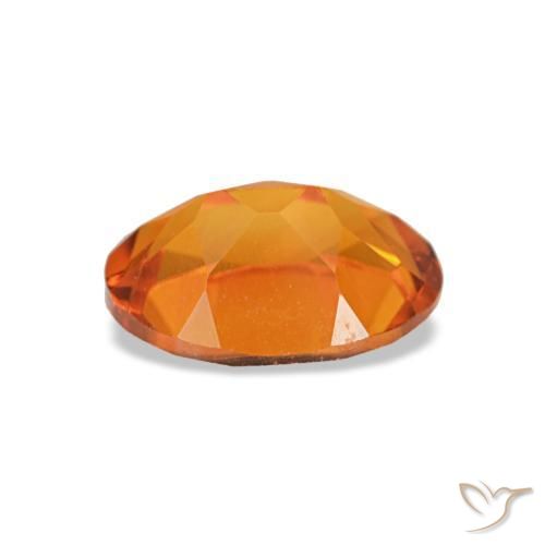 0,73 ctw natürlicher orangefarbener Citrin, Oval Schliff, VVS-VS