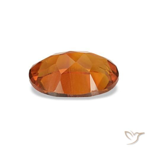 0,63 ctw natürlicher orangefarbener Citrin, Oval Schliff, VVS-VS