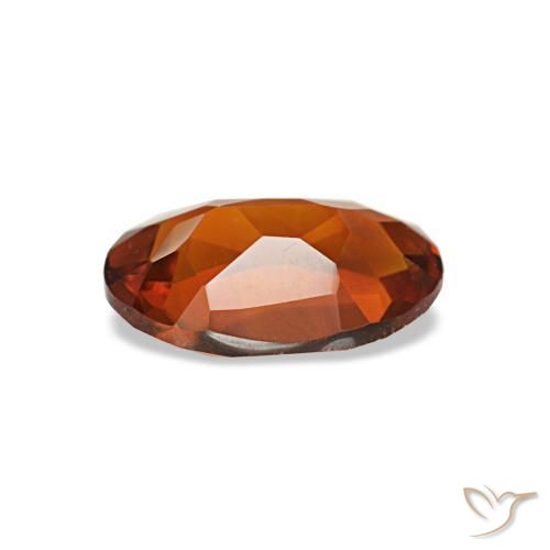 0,58 ctw natürlicher orangefarbener Citrin, Oval Schliff, VVS-VS