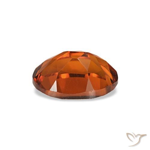 0,74 ctw natürlicher orangefarbener Citrin, Oval Schliff, VVS-VS