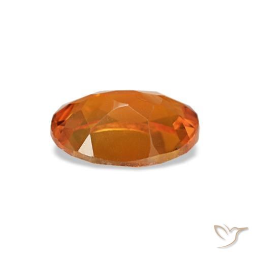 0,70 ctw natürlicher orangefarbener Citrin, Oval Schliff, VVS-VS