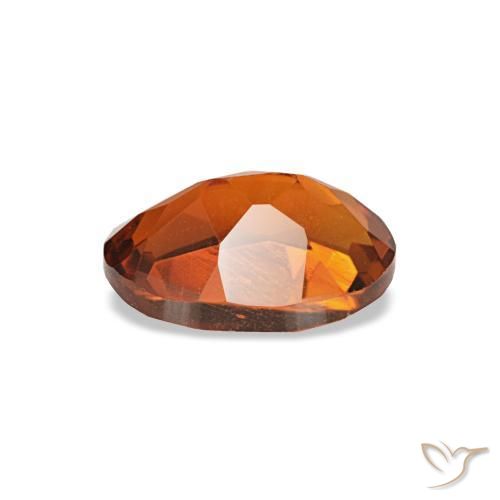 0,72 ctw natürlicher orangefarbener Citrin, Oval Schliff, VS-SI