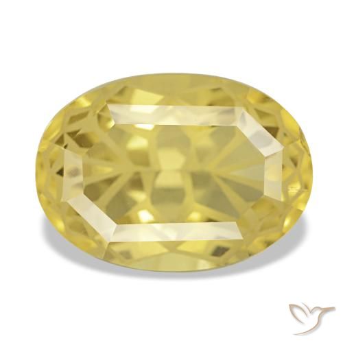 5.48ct Gelber Citrin, Oval, VVS