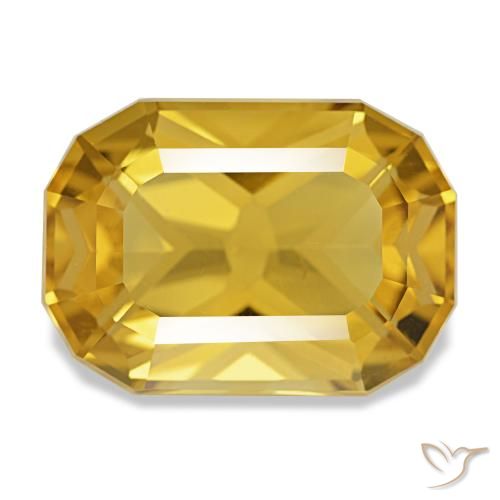 10.70ct Goldener Citrin, Kissen, VS