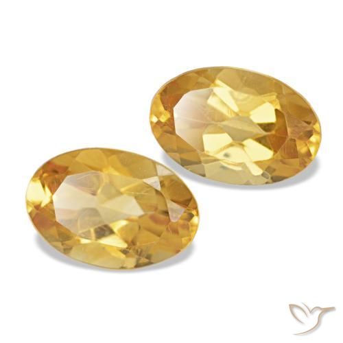 0,81 ct natürliche goldener Citrin-Edelsteine, Oval Schliff, VS