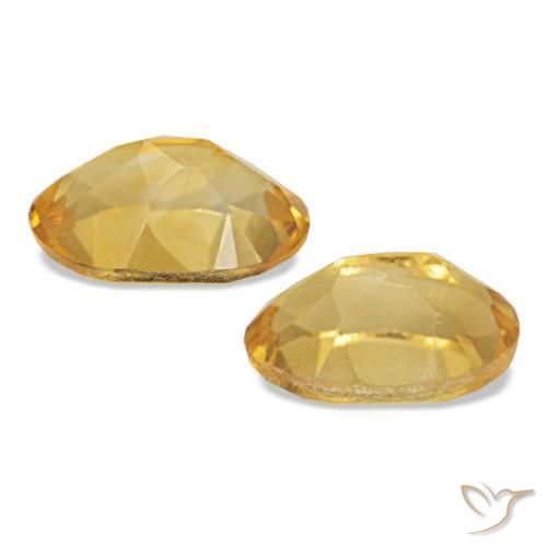 0,81 ct natürliche goldener Citrin-Edelsteine, Oval Schliff, VS