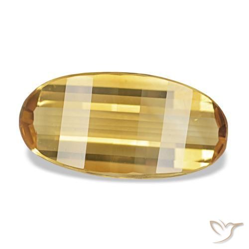 2,18 ctw natürlicher goldener Citrin, Oval Schliff, VVS