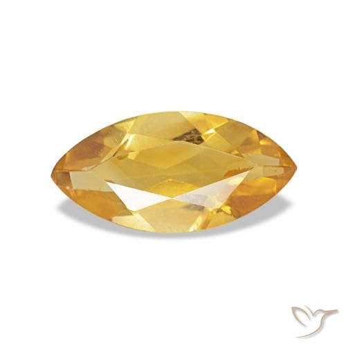 0,44 ctw natürlicher goldener Citrin, Marquise, VS
