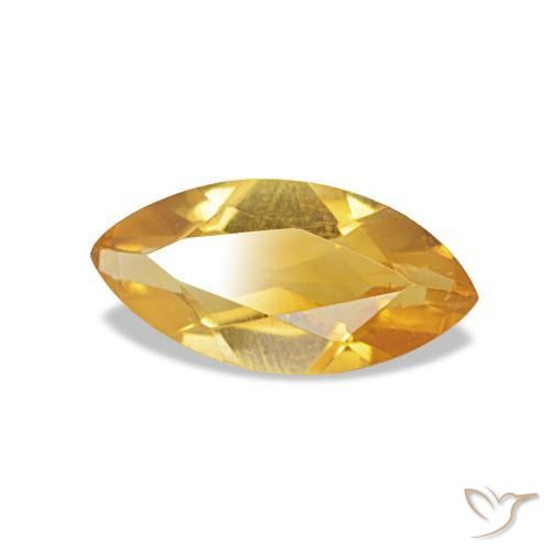 0,44 ctw natürlicher goldener Citrin, Marquise, VS
