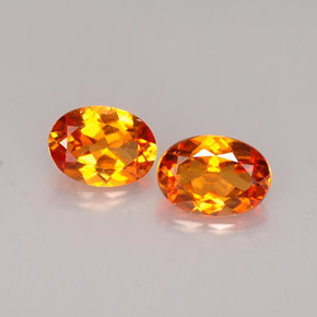  ct natürliche orangefarbener Clinohumit-Edelsteine, Oval Schliff, VS