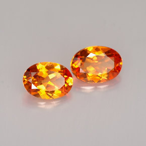 ct natürliche orangefarbener Clinohumit-Edelsteine, Oval Schliff, VS
