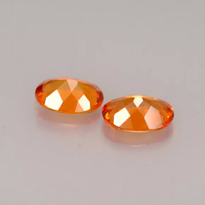  ct natürliche orangefarbener Clinohumit-Edelsteine, Oval Schliff, VS