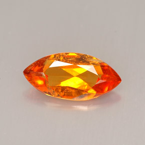 1,34 ctw natürlicher orangefarbener Clinohumit, Marquise, VS-SI