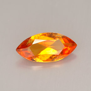1,34 ctw natürlicher orangefarbener Clinohumit, Marquise, VS-SI