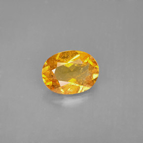 1,68 ctw natürlicher orangefarbener Clinohumit, Oval Schliff, VS-SI