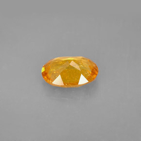 1,68 ctw natürlicher orangefarbener Clinohumit, Oval Schliff, VS-SI