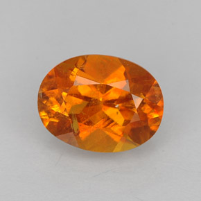 1,43 ctw natürlicher orangefarbener Clinohumit, Oval Schliff, VS-SI