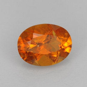 1,43 ctw natürlicher orangefarbener Clinohumit, Oval Schliff, VS-SI