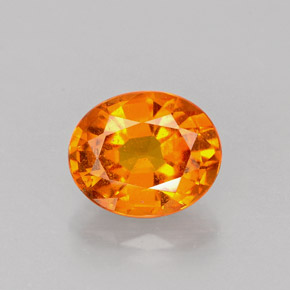 1,17 ctw natürlicher orangefarbener Clinohumit, Oval Schliff, VS-SI