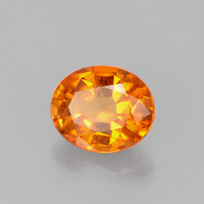1,17 ctw natürlicher orangefarbener Clinohumit, Oval Schliff, VS-SI