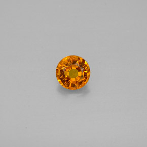 0,48 ctw natürlicher orangefarbener Clinohumit, Rundschliff, SI