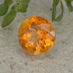 1,07 ctw natürlicher orangefarbener Clinohumit, Rundschliff, VS-SI