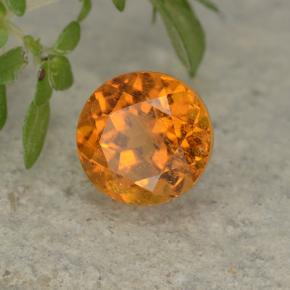 1,19 ctw natürlicher orangefarbener Clinohumit, Rundschliff, VS-SI