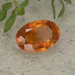 1,14 ctw natürlicher orangefarbener Clinohumit, Oval Schliff, VS-SI