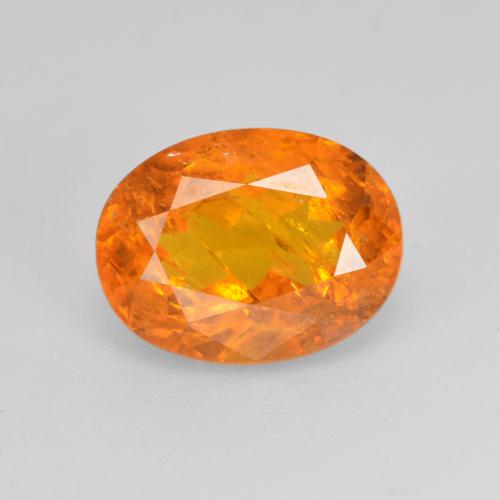 9,17 ctw natürlicher Amber Orange Klinohumit, Oval Schliff, SI-I1
