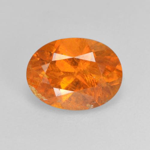 9,17 ctw natürlicher Amber Orange Klinohumit, Oval Schliff, SI-I1