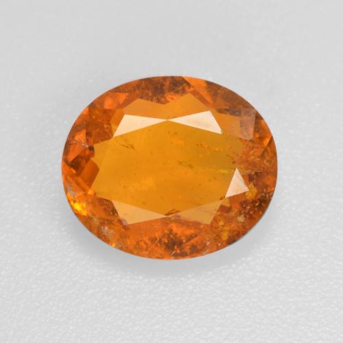 1,45 ctw natürlicher orangefarbener Clinohumit, Oval Schliff, SI
