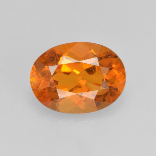 1,21 ctw natürlicher orangefarbener Clinohumit, Oval Schliff, SI