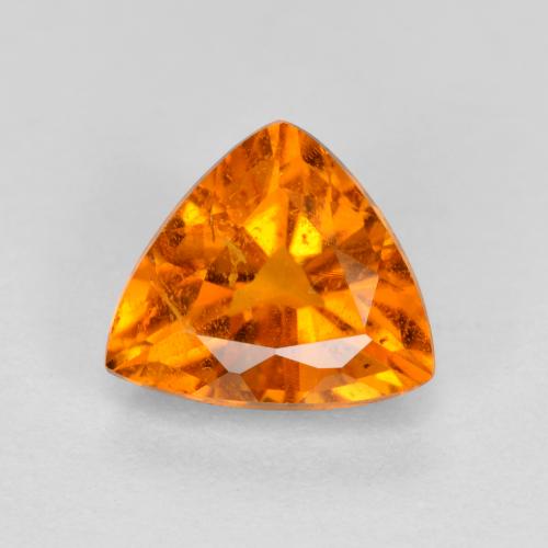 0,87 ctw natürlicher orangefarbener Clinohumit, Trillion, SI